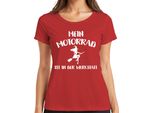 La Mia Moto In Officina Strega Scopa Biker Divertente Regalo Maglietta Da Donna, Rosso, 3XL