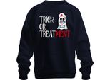 Infermiera Halloween Trick Or Treatment Regalo Infermieristico Felpa Unisex Pullover, Navy, Xxl