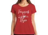 Maglietta Da Donna Frequent Flygen Witch Witch Hat Witch Broom Stardust Magical, Rosso, Xxl
