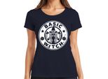 Basic Witch Strega Di Halloween Zucca Regalo Donna Divertente Maglietta Cool Donna, Navy, 3XL