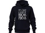 È Solo Un Mucchio Di Hocus Pocus Halloween Hexe Spinnennetz Retro Unisex Hoodie Kapuzenpullover, Navy, 3XL
