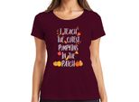 I Teach The Cutest Pumpkins In The Patch Maglietta Da Donna Autunnale Regalo Per L'insegnante, Bordeaux, 3XL