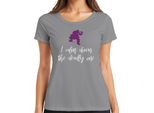 Calmo Il Mortale Hexe Halloween Geschenk Spruch Retro Damen T-Shirt, Grau, Xxl