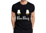 Maglietta Da Uomo Boo Bees Halloween Pun Funny Bees Ghosts Gift, Nero, L