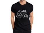 Maglietta Da Uomo A Girl Has No Costume Halloween Saying Fantasy Parody Girls, Nero, Xxl
