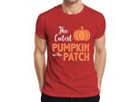La Zucca Più Carina Del Giardino Di Halloween KüRbis Baby Kinder Herren T-Shirt, Rot, Xxl