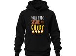 Will Trade Sister For Candy Halloween Sister Gift Cute Unisex Hoodie Felpa Con Cappuccio, Nero, Xxl