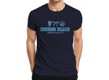 Maglietta Da Uomo Cousins Beach Massachusetts Beach Shell Lobster Cape Cod Summer, Navy, Xl