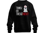 Infermiera Halloween Trick Or Treatment Regalo Infermieristico Felpa Unisex Pullover, Nero, Xxl