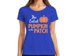 La Zucca Più Carina Del Giardino Di Halloween Maglietta KüRbis Baby Kinder Damen, Blau, 3XL