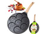 Kamille Padella Inez Padella Per Pancake 26 Cm Induzione Padella Antiaderente Padelle Per Crepes Smileys