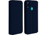 Cover In Pelle Finta Classic Edition Huawei P Smart 2019, Honor 10 Lite - Blu Scuro