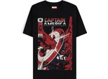 Difuzed Captain America Brave New World Retro T-Shirt Schwarz M Schwarz M