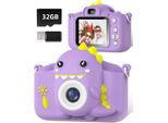 Fotocamera Per Bambini 1080P 2.0 Pollici Schermo Fotocamera Bambini Con 32GB Scheda Selfie Fotocamera Digitale Bambini Fotocamera Per 3-12 Bambini Giocattolo Di Natale
