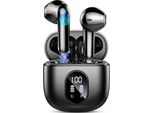 Bluetooth 5.3 Senza Fili Con 4 Microfoni, Cuffie 50H Enc Con Cancellazione Del Rumore, Auricolari Con Bassi Profondi IP7 Impermeabili Con Indicatore LED-2024