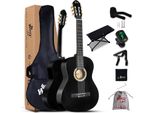 Chitarra Classica 4/4 Adulti, Set Di Chitarra Classica Per Principianti Per Bambini Da 11+ Anni - Giallo Lucido (39 Pollici)
