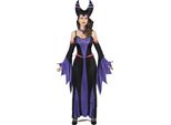 Costume Da Mago Da Donna Nero-Viola - S
