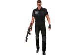 Costume Da Uomo Original Swat Nero - L