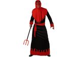 Costume Di Halloween Da Diavolo Nero-Rosso - M/L