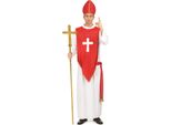 Costume Cardinale Da Uomo Rosso E Bianco - Taglia Unica (42)
