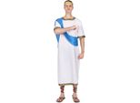 Costume Da Dio Greco Da Uomo Bianco-Blu-Oro - Taglia Unica (42)
