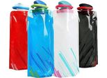 Borraccia Pieghevole Da 700 Ml, 4 Borracce, Riutilizzabile Per Festival, Escursioni, Avventura, Viaggi