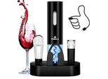 Cavatappi Elettrico Per Vino Phillorn, Set Ricaricabile 5 In 1 Apribottiglie Automatico, Tagliacapsule, Tappo A Vuoto, Base Di Versamento