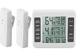 Frigorifero Termometro Digitale, Allarme Acustico Wireless Termometro 2 X Sensore Display Min/Max