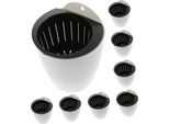 Confezione 8 Vaso Da Fiori Automatico Ad Assorbimento D'acqua, Casa Contenitore Per Piante, Fioriera Sicura, Vasi Appesi Fabbricati