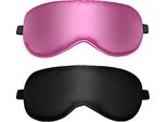 Confezione Da 2 Maschere Per Il Sonno Per Uomini E Donne, Maschera Per Gli Occhi In Seta, Per Chi Dorme Sul Lato, Maschera Per Il Sonno Che Blocca La Luce, Cinghia Elastica Regolabile Per Uomini, Donne E Bambini