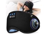 Maschera Per Il Sonno, Maschera Per Il Sonno Laterale, Maschera Per Il Sonno Con Cuffie Bluetooth, Maschera Per Gli Occhi 100% Opaca Cuffie Per Il Sonno Ultra Morbide Per I Viaggi,