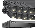 Sistema Di Telecamere Di Sicurezza, Risoluzione Ad Alta Definizione 5MP, 8CH Dvr Con Visione Notturna, 8CH Dvr 8 Pezzi Kits-B, Nessuno