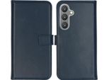Custodia Per Samsung Galaxy S24 Plus - Vera Pelle - Selencia Flip Flap Sleeve - Blu
