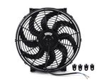 14In Universal Electric Radiator Cooling Fan Mounting Kit 12V 90W Slim Push Pull