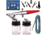 Set Di Pistole Per Aerografo Con 3 Ugelli Grandi E 2 Serbatoi Fengda BD-158S 0,5, 0,8, 1,0 Mm