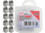 Bgs Inserti Filettati Di Ricambio M14 X 1,5 Mm 10 Pezzi - 9430-1
