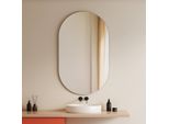 Specchio Da Parete Emke 60 X 100 Cm Specchio Ovale Specchio Decorativo A Parete Senza Cornice