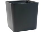 Vivanno Fioriera In Vetroresina Cadrat Cubo, Antracite Opaco - 35X35X35 Cm