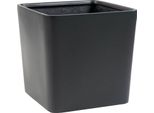 Vivanno Fioriera In Vetroresina Cadrat Cubo, Antracite Opaco - 30X30X30 Cm