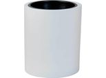 Vivanno Vaso In Vetroresina Estra, Bianco Opaco - 35X40 Cm