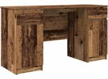 Vidaxl Scrivania Con Ripiano In Legno Di Recupero 140 X 49 X 76 Cm Materiale A Base Di Legno