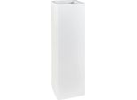 Vivanno Fioriera A Colonna In Mdf Block, Bianco Opaco - 30X30X100 Cm