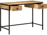 Vidaxl Scrivania Marrone 105 X 50 X 75 Cm In Legno Massiccio Di Mango