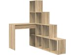 Vidaxl Scrivania Ad Angolo Con Ripiano In Rovere Sonoma 101,5 X 149,5 X 149,5 Cm