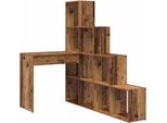 Vidaxl Scrivania Ad Angolo In Legno Di Recupero 101,5 X 149,5 X 149,5 Cm Materiale A Base Di Legno