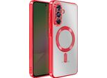 Avizar, Cover Magsafe Galaxy A56 Con Cornice Cromata, Rosso