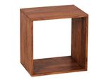 Kadima Design Cube Regal Nako: Massivholz, Beistelltisch/BüCherregal, Vielseitig, Pflegeleicht