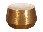 Kadima Design Couchtisch Enns: Orientalisch, Aluminium, Hammerschlagstruktur, Praktische Ablage