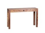 Kadima Design Konsolentisch "Nako"": Landhausstil, Schublade, Akazienholz, 40 Cm Tiefe, Vielseitig Einsetzbar."