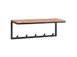 Kadima Design Wandgarderobe, Akazienholz & Metallgestell, Stilvoll, 70X27X30 Cm